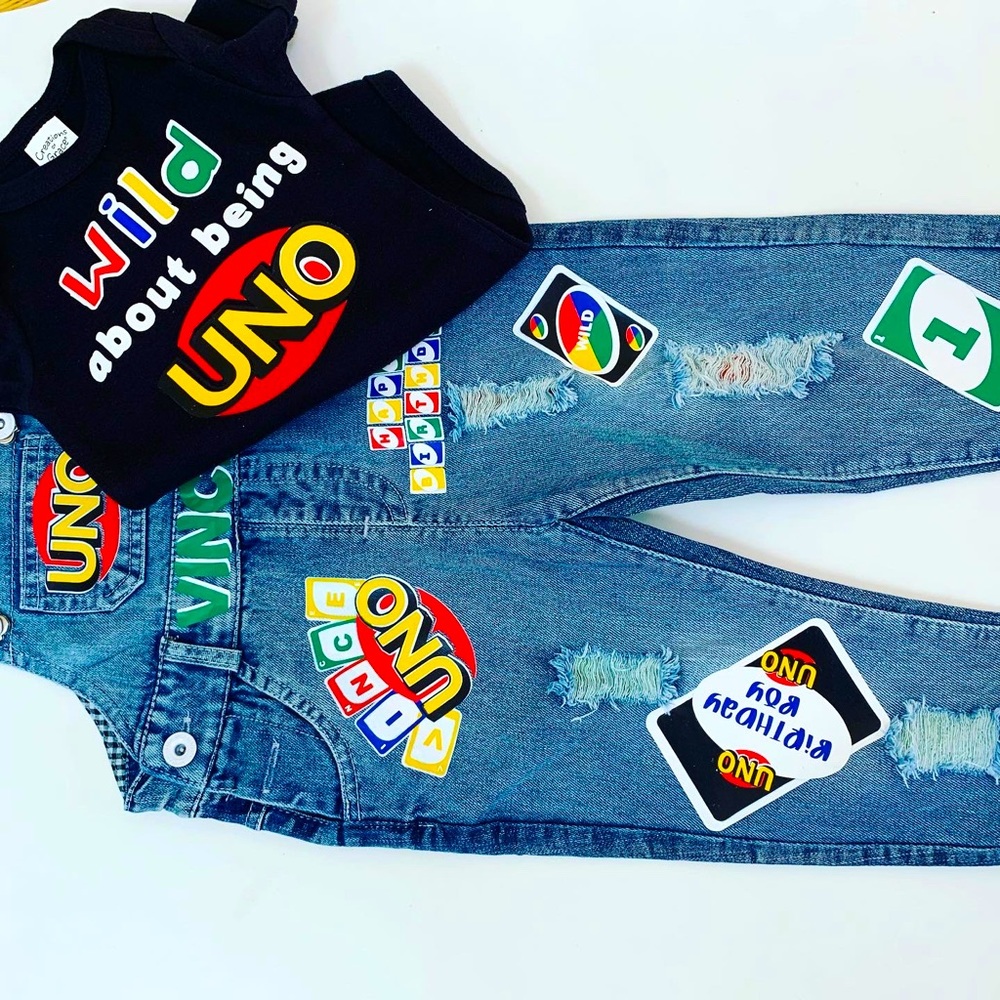 Uno Jean jumper outfit customized